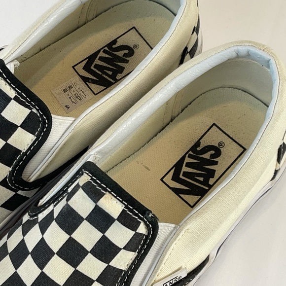 Vans Asher Checkered Slip-on Sneakers Men’s Size 8.5/ Women’s Size 10 - Picture 3 of 14